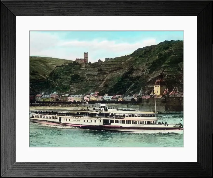 Framed Print : Rheinischer Abend - Rheinreise - Rheinfahrt Framed Print : Rheinischer Abend - Rheinreise - Rheinfahrt