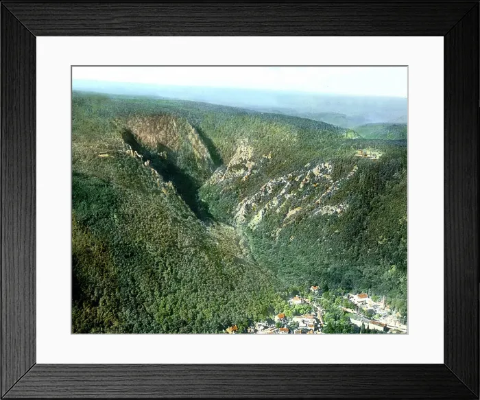 Framed Print : Der Harz. Der Eingang zum Bodetal im Harz Framed Print : Der Harz. Der Eingang zum Bodetal im Harz