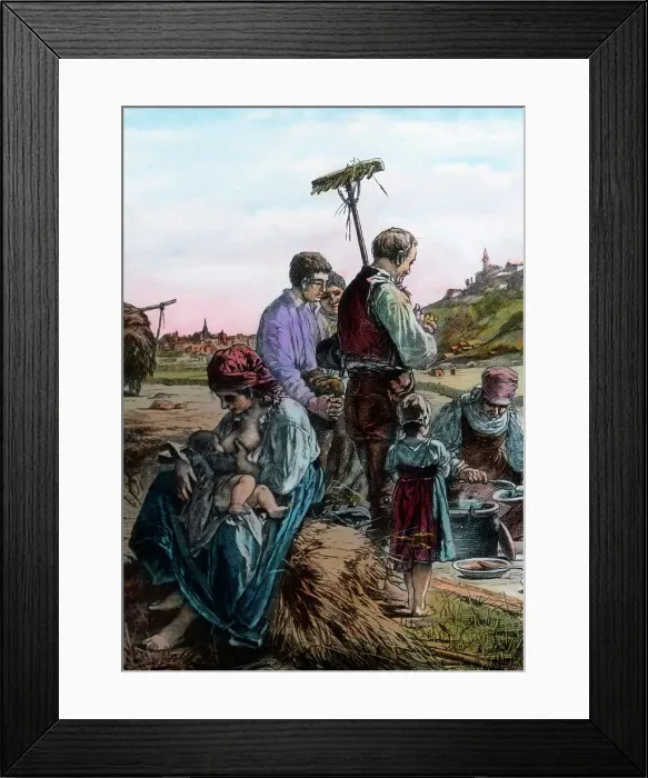 Framed Print : Schiller: Lied von der Glocke, Glockenguß Framed Print : Schiller: Lied von der Glocke, Glockenguß