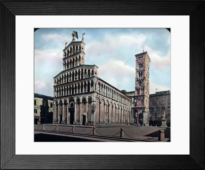 Framed Print : Italien. Lucca. Michaelskirche. Lucca. St. Michael Cathedral. aka San Michele in Foro Framed Print : Italien. Lucca. Michaelskirche. Lucca. St. Michael Cathedral. aka San Michele in Foro