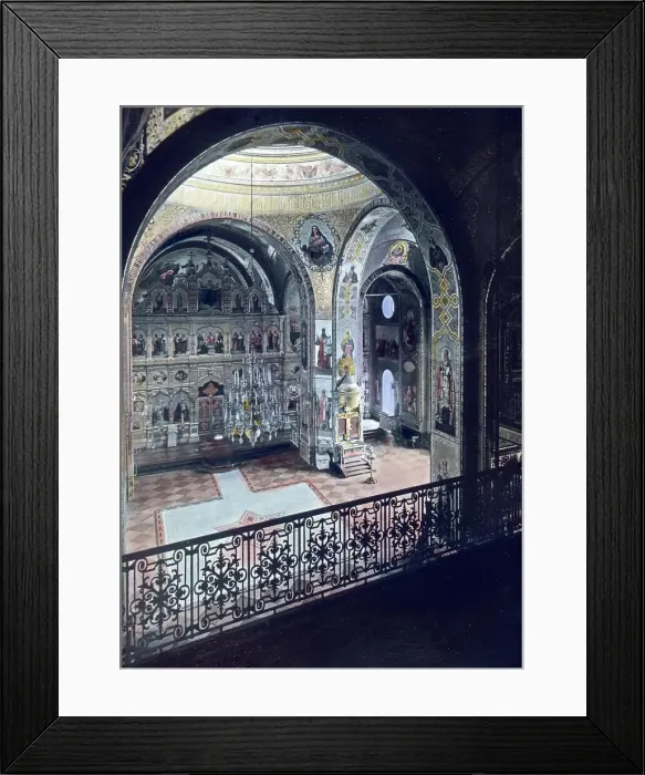 Framed Print : Finnland. Das Innere der Klosterkirche auf der Insel Valamo, Finnland 1920er Jahre Framed Print : Finnland. Das Innere der Klosterkirche auf der Insel Valamo, Finnland 1920er Jahre