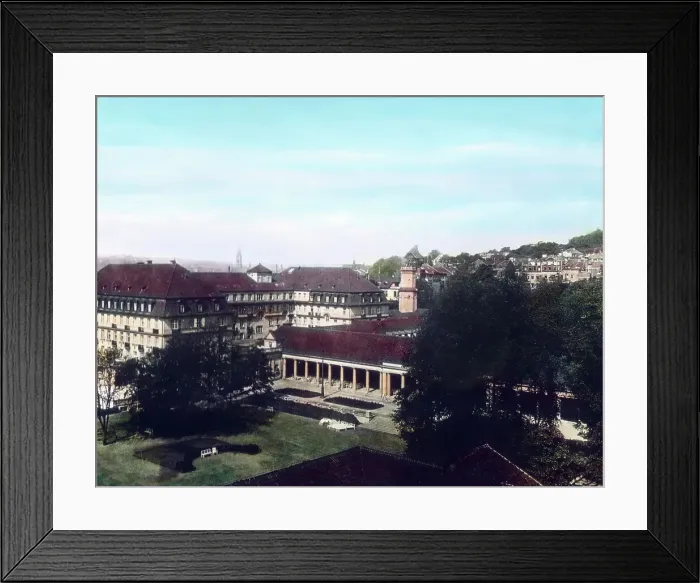 Framed Print : Aachen. Das noble Grandhotel Quellenhof in Aachen, 1920er Jahre