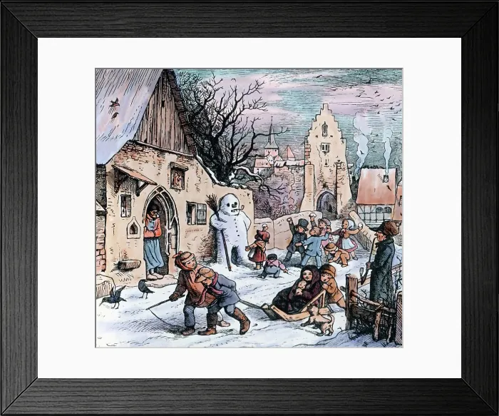 Framed Print : Humor im Werk von Ludwig Richter