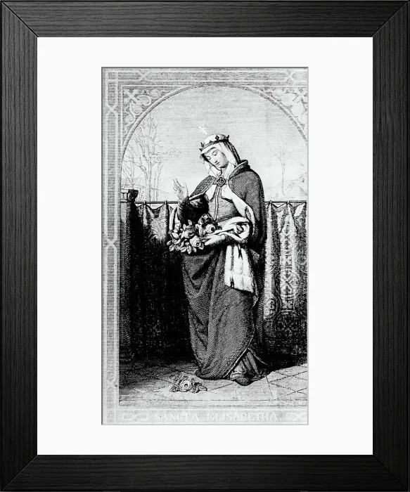 Framed Print : Heilige Elisabeth von Thueringen Framed Print : Heilige Elisabeth von Thueringen
