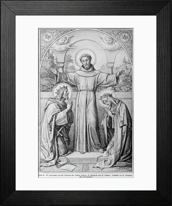 Framed Print : Heilige Elisabeth von Thueringen Framed Print : Heilige Elisabeth von Thueringen