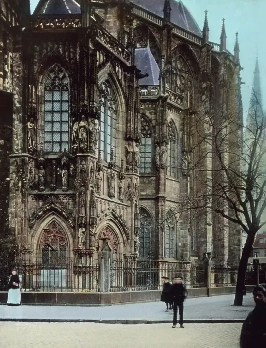 Framed Print : Aachen. Teilansicht des Münsters in Aachen, 1910er Jahre