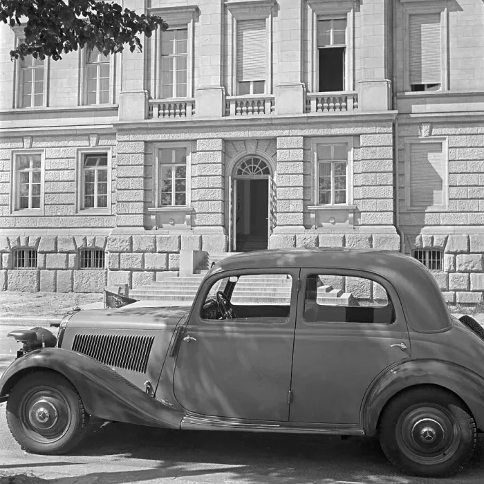 Stampa con cornice : Ristrutturazione di Berlino - la costruzione del Deutscher Landtag sull'asse Ost West, Germania 1940 Stampa con cornice : Ristrutturazione di Berlino - la costruzione del Deutscher Landtag sull'asse Ost West, Germania 1940