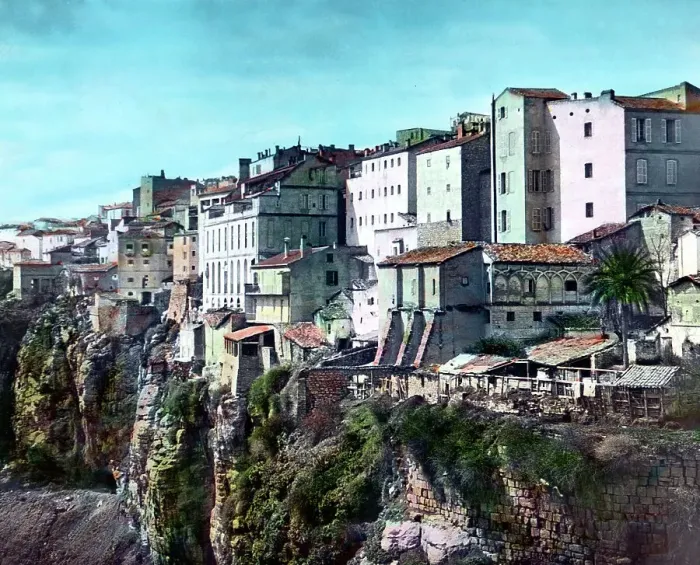 Gerahmter Druck : Constantine, die drittgrößte Stadt Algeriens.