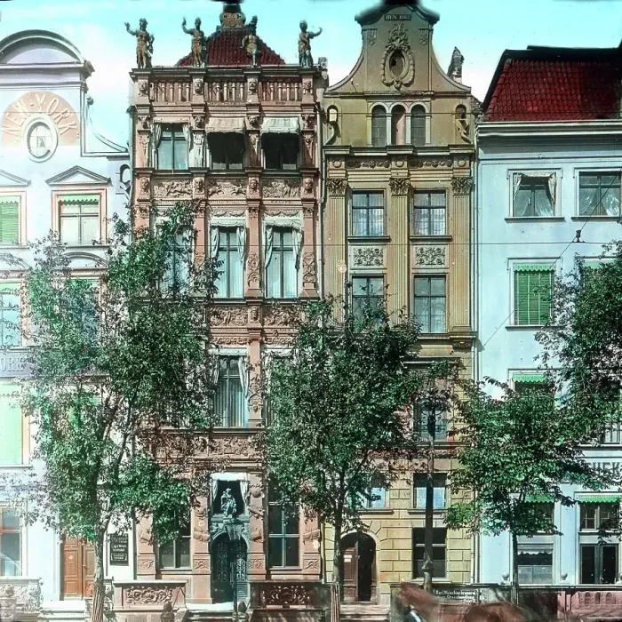 Impression encadrée : Danzig. Une autre décoration du quartier de Langemarck est le Steffensche Haus Impression encadrée : Danzig. Une autre décoration du quartier de Langemarck est le Steffensche Haus