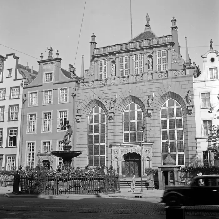 Gerahmter Druck : Danzig. Der Artushof am Langen Markt in Danzig war die Börse des Deutschen Gerahmter Druck : Danzig. Der Artushof am Langen Markt in Danzig war die Börse des Deutschen