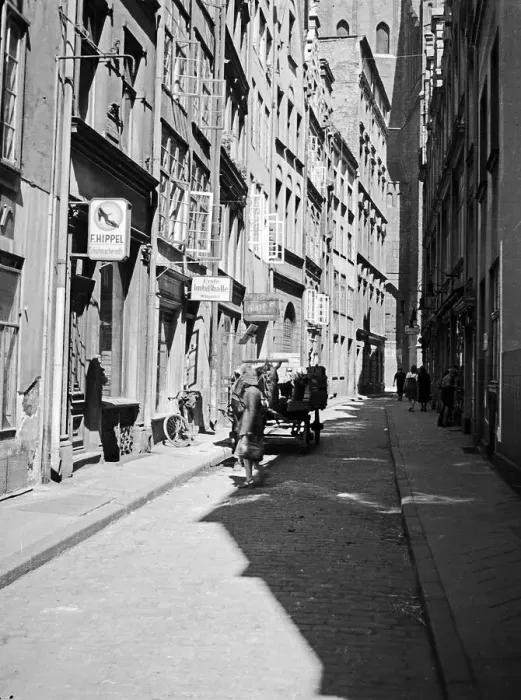 Framed Print : Danzig, Alte Gasse, mit Ladenlokalen und Wohnhäusern, 1930er Jahre Framed Print : Danzig, Alte Gasse, mit Ladenlokalen und Wohnhäusern, 1930er Jahre