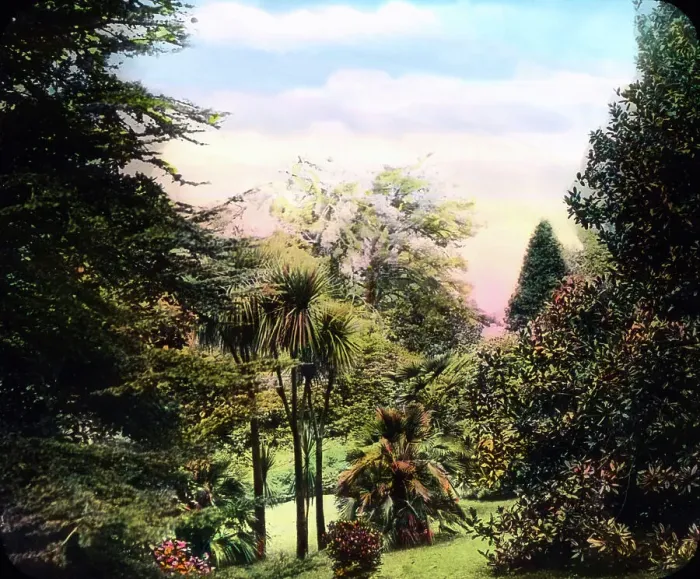 Impresión enmarcada : Villa Carlotta y su jardín en el Lago de Como, Italia.