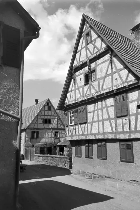 Stampa con cornice : Gerlingen. Un'escursione a Gerlingen, Reich tedesco anni '30 Stampa con cornice : Gerlingen. Un'escursione a Gerlingen, Reich tedesco anni '30