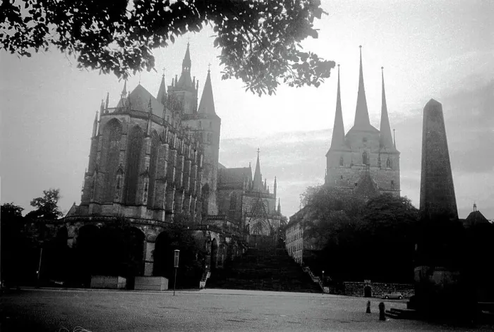 Impresión enmarcada : Germany. Alemania - Catedral de Erfurt, i.1490, Alemania, Iglesia Impresión enmarcada : Germany. Alemania - Catedral de Erfurt, i.1490, Alemania, Iglesia