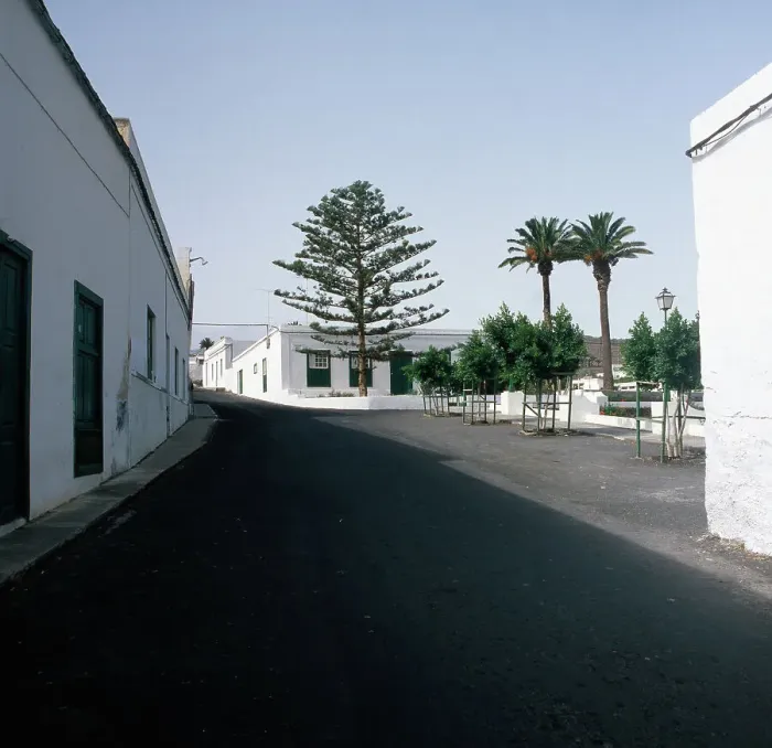 Gerahmter Druck : Lanzarote. Im Hauptplatz im Städtchen Haria auf der Kanarischen Insel Lanzarote Gerahmter Druck : Lanzarote. Im Hauptplatz im Städtchen Haria auf der Kanarischen Insel Lanzarote