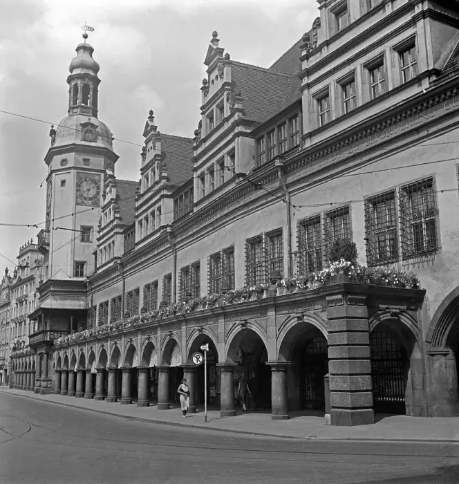 Impresión enmarcada : Leipzig. El Arkadencafé en el antiguo ayuntamiento de Leipzig, Alemania décadas de 1930 Impresión enmarcada : Leipzig. El Arkadencafé en el antiguo ayuntamiento de Leipzig, Alemania décadas de 1930