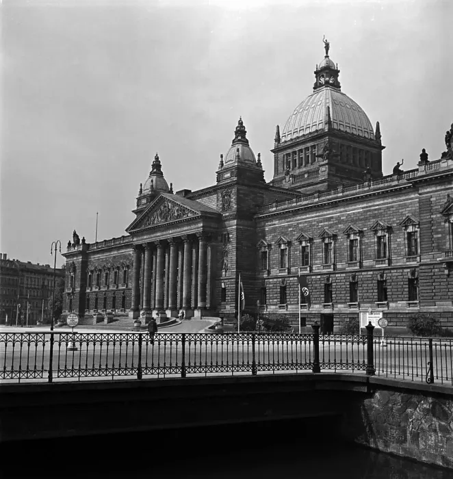 Gerahmter Druck : Leipzig. Das Reichsgerichtsgebäude in Leipzig
