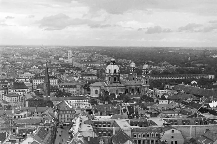 Stampa con cornice : München. Vista sulla città di Monaco, Germania anni '30 Stampa con cornice : München. Vista sulla città di Monaco, Germania anni '30