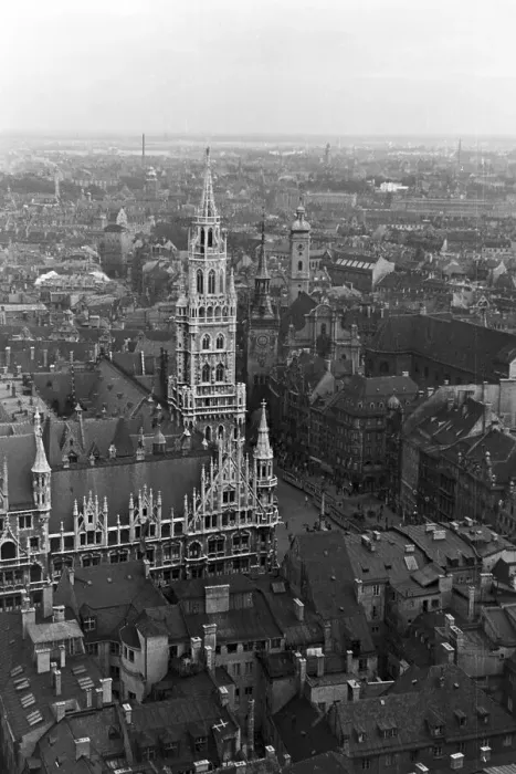 Impression encadrée : München. Blick sur Munich, Allemagne années 1930