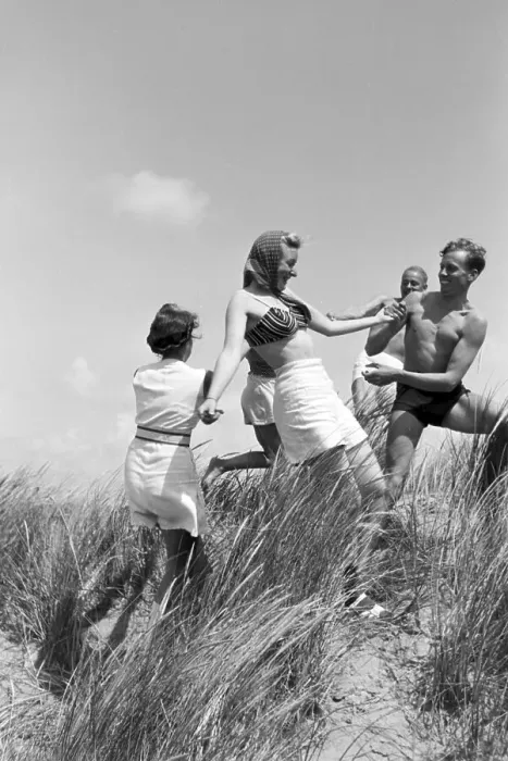 Impression encadrée : Norderney. Vacances à Norderney ; République allemande des années 1930