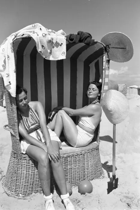 Impression encadrée : Norderney. Vacances à Norderney ; Empire allemand des années 1930