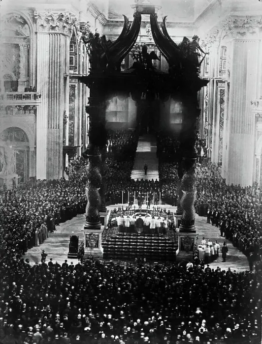 Framed Print : Pius XI. Szenen aus dem Leben von Papst Pius XI