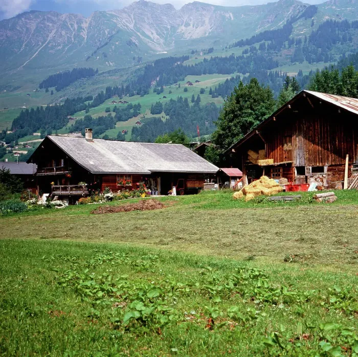 Impression encadrée : Schweiz. Rendez-vous à Montreux en Suisse dans les années 80