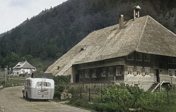 Gerahmter Druck : Schweizfahrt