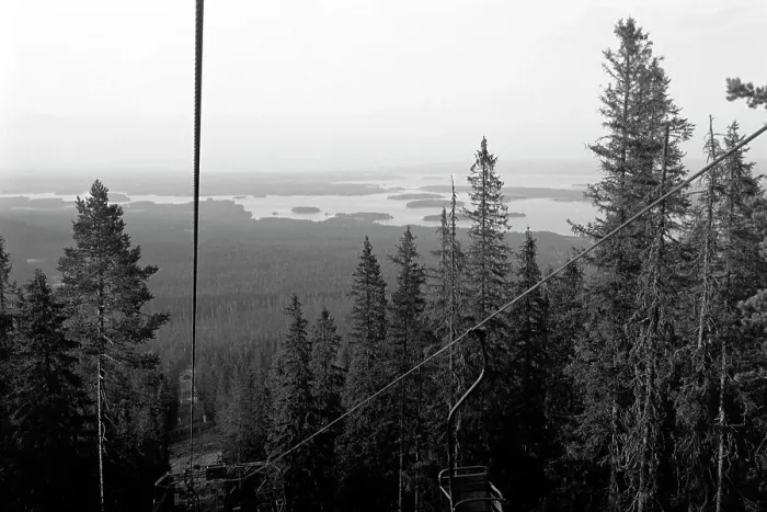 Framed Print : Skilift am Gesundaberget