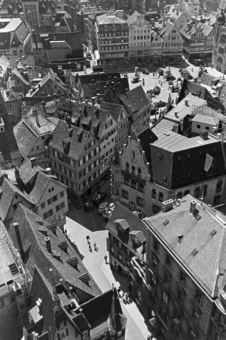 Stampa con cornice : Stuttgart. Vista sulla città interna di Stoccarda, Germania anni '30 Stampa con cornice : Stuttgart. Vista sulla città interna di Stoccarda, Germania anni '30