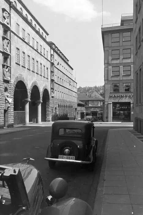 Impression encadrée : Stuttgart. Architecture moderne à Saint-Urbain (Stuttgart), Allemagne, années 1930 Impression encadrée : Stuttgart. Architecture moderne à Saint-Urbain (Stuttgart), Allemagne, années 1930