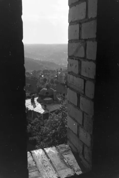 Gerahmter Druck : Stuttgart. Ein Blick auf die Stadt in den dreißiger Jahren des zwanzigsten Jahrhunderts
