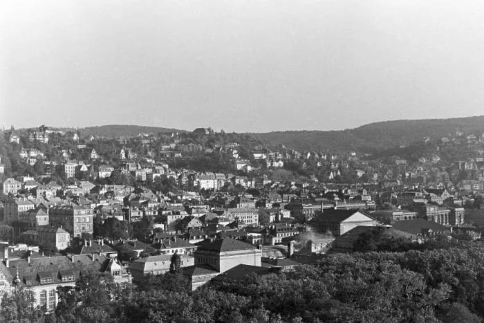 Stampa con cornice : Stuttgart. Vista sulla città di Stoccarda, Germania anni '30 Stampa con cornice : Stuttgart. Vista sulla città di Stoccarda, Germania anni '30