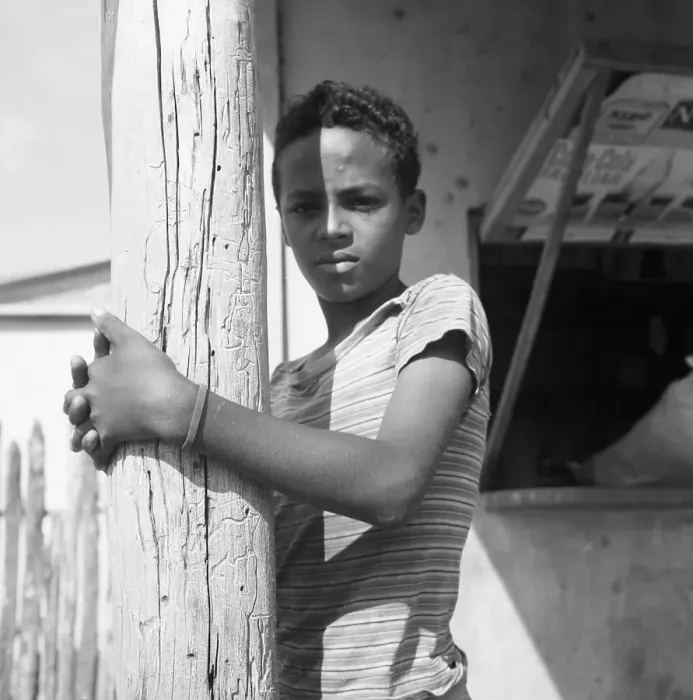Gerahmter Druck : Junge in Venezuela, 1966