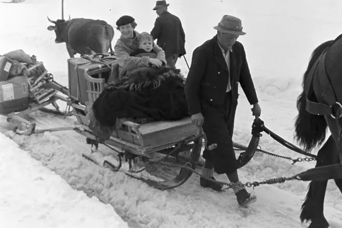 Stampa con cornice : Winter. Una varietà di paesaggi invernali, Germania anni '30 Stampa con cornice : Winter. Una varietà di paesaggi invernali, Germania anni '30