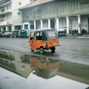 Jakarta Street Print, Java Island, Indonesia 1980s