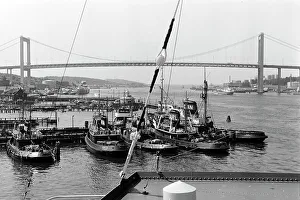Industrie Prints: Alvsborg Brücke von Göteborg