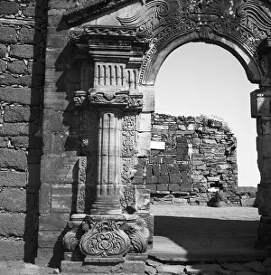 Die Ruinen von Mission San Ignacio Miní in der Provinz Misiones, Argentinien 1964.