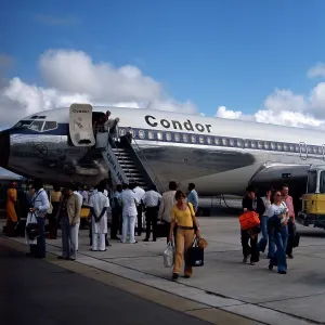 Handgepack Impressions: Flugzeug bei der Ankunft