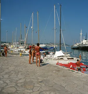 Baden im Hafen