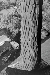 Kirchturm Stampe: Blick von Kirchturm auf Arboga