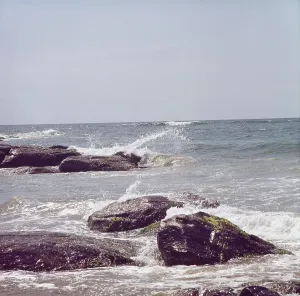 Ceylon Imprime: Ceylon, Felsen im Meer