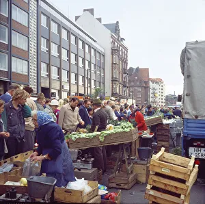 Deutschland, Hamburg, Stande auf dem Sonntagmarkt