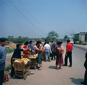 Ein Reisender in China, 1980er Jahre.