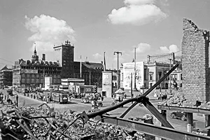Advertising Prints: Gewandhaus und Marktplatz in Leipzig