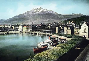 Steam Ship Prints: Gotthard Simplon Bahn