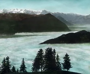 Nebel Drucke: Gotthard Simplon Bahn
