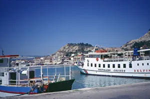 Griechenland, lonische Inseln, Insel Zakynthos, Hafen, Ausflugschiff