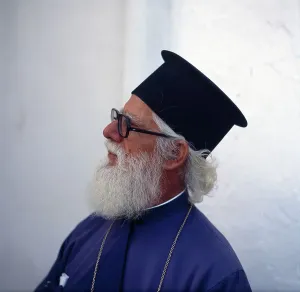 Pope Stampe: Griechenland, Pope, Pope auf Mykonos
