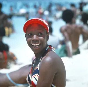 Jamaica Stampe: Karibik, Jamaica, Mädchen aus Jamaica